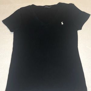 Polo By Ralph Lauren V-Neck Black Shirt